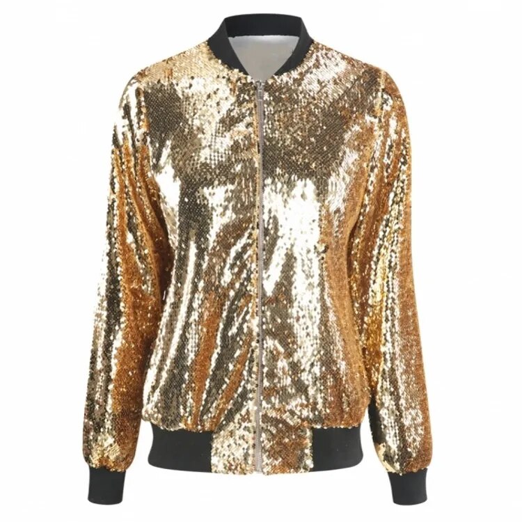 WW | Sequin bomber jacket