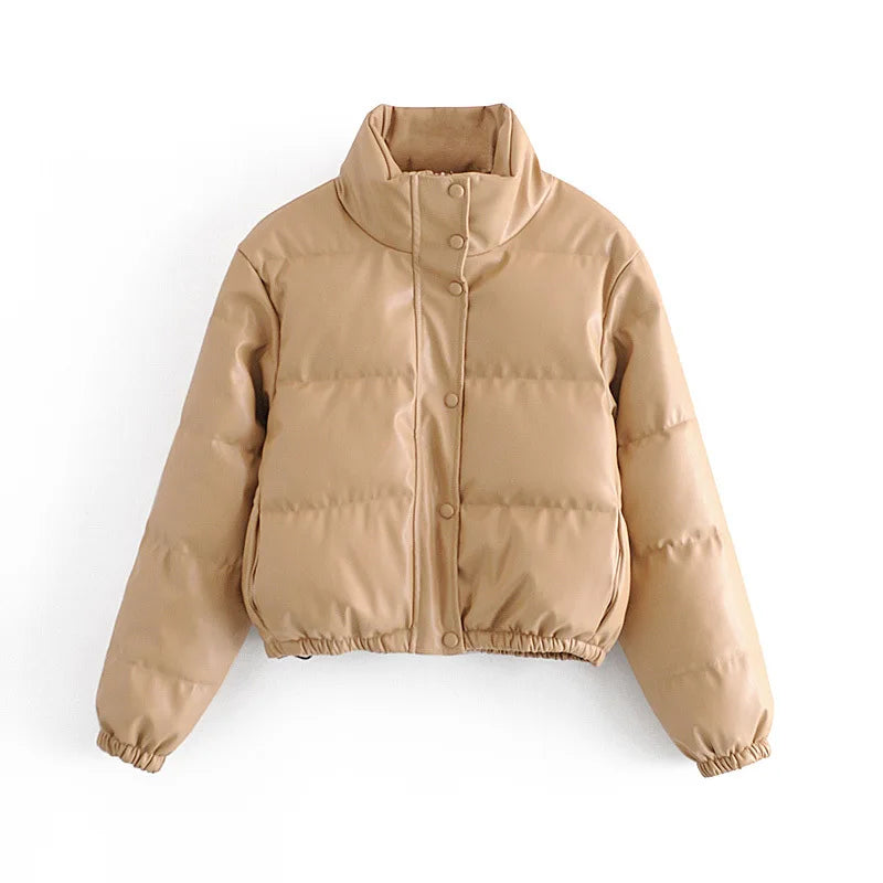 WW | Kurze, dicke Winterjacke mit hohem Kragen