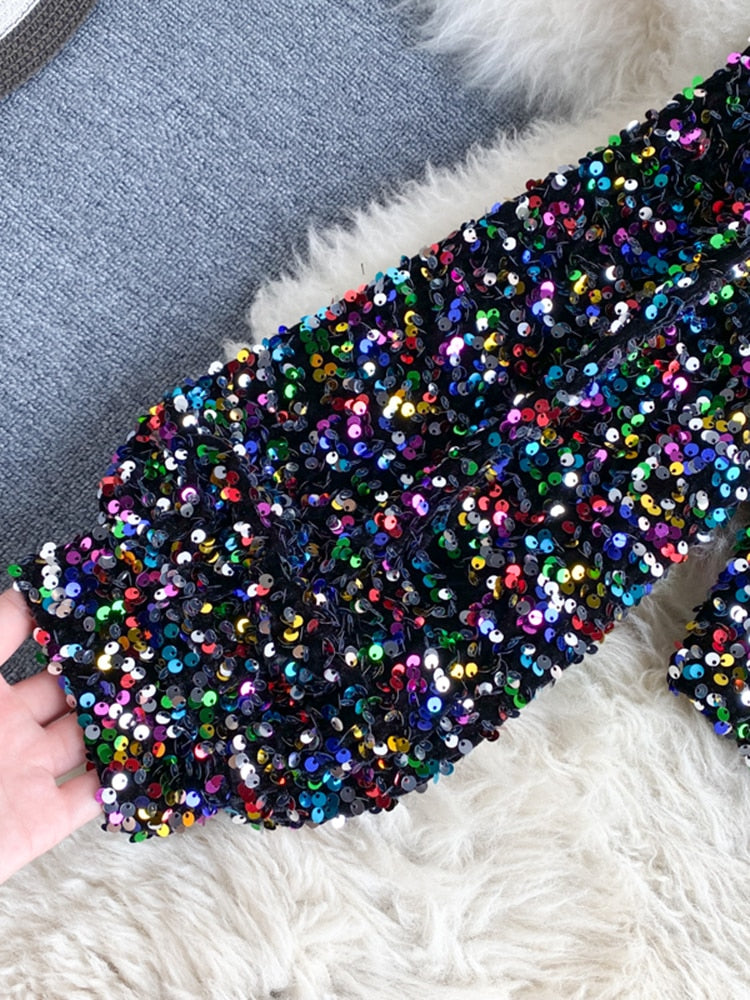 WW | Glittery One-Shoulder Top