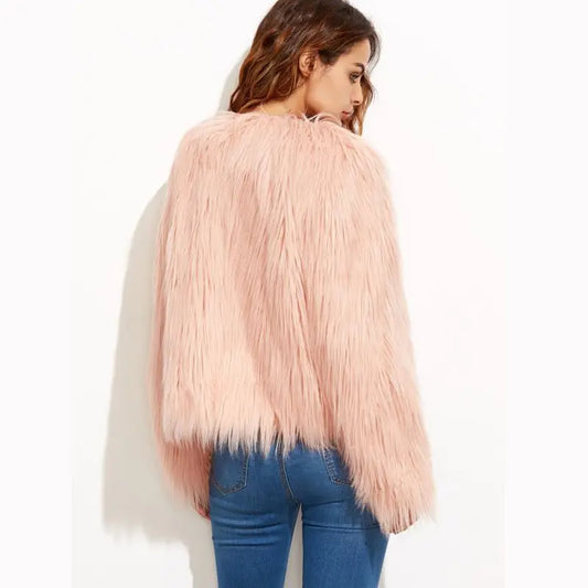 WW | Soft fur coat with charm