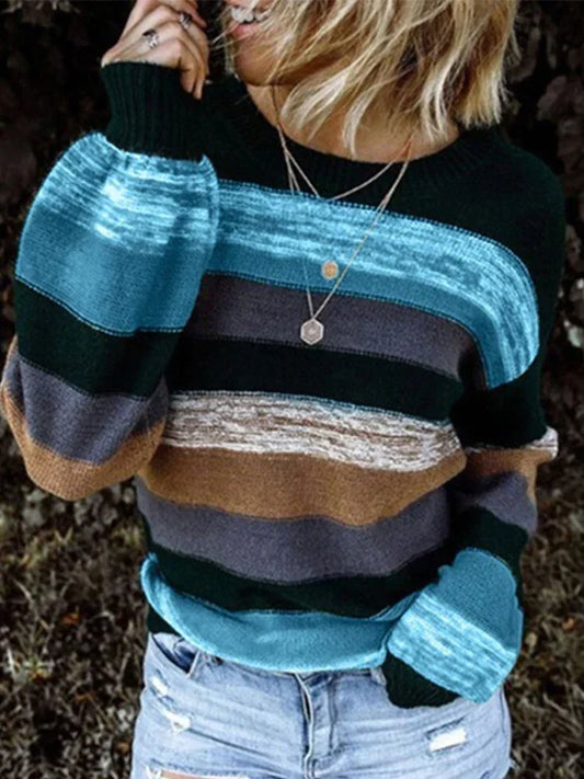 Striped knit sweaters