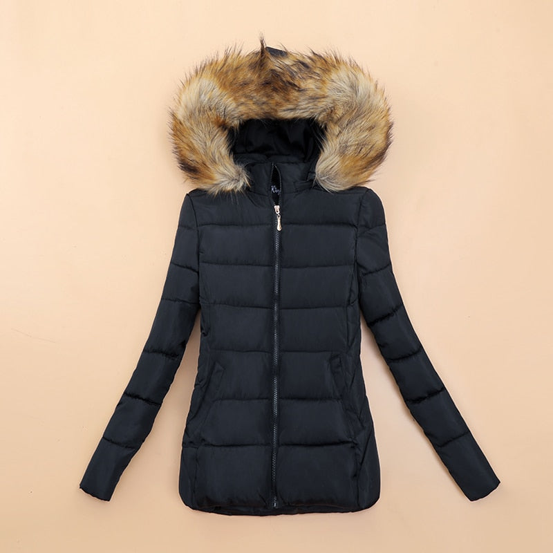WW | Women's Winter Jacket with Faux Fur Collar