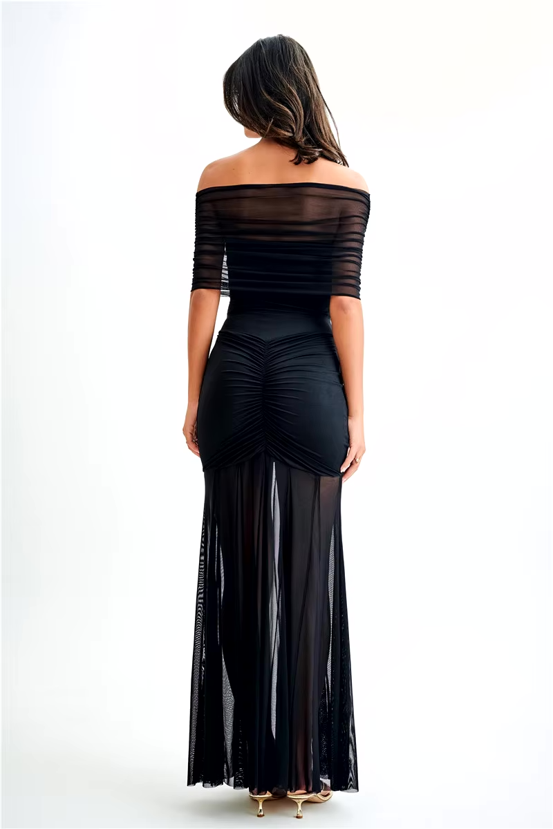 Celeste™ | Elegantes Maxikleid mit Drapierungen