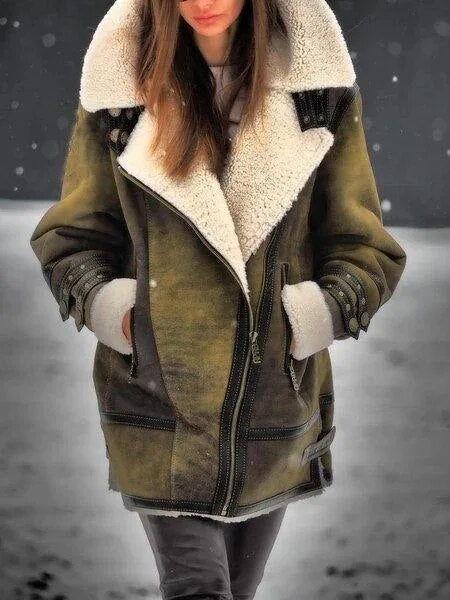 WW | Damen Celeste Wildleder Sherpa Jacke