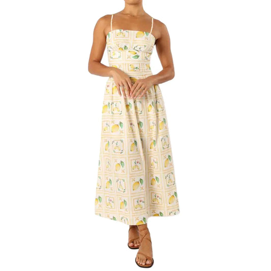 Sorrento Lemon Maxi Dress