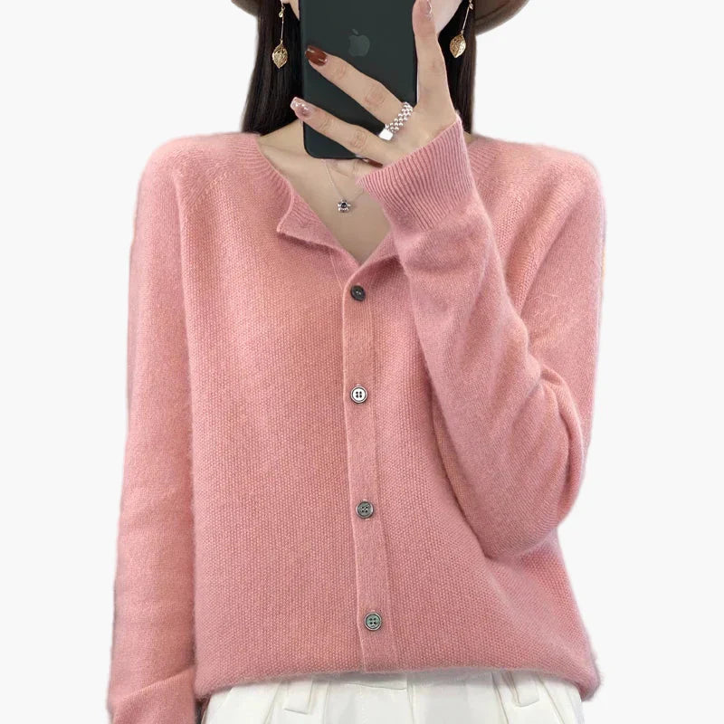 WW | Klassische Strickjacke Cardigan - Eleganter Alltags-Style für Büro & Freizeit