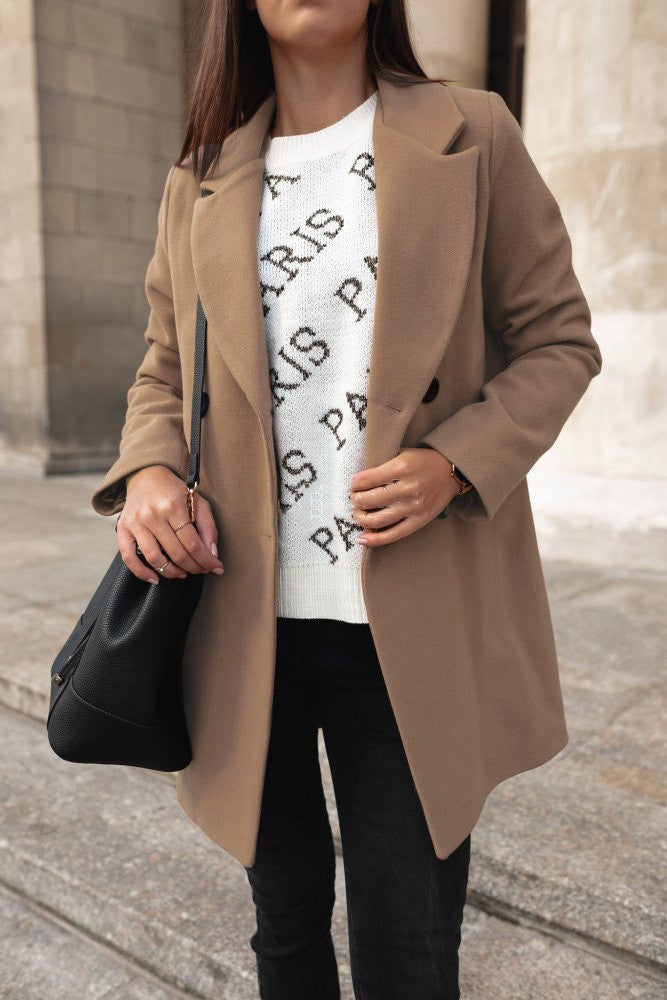 WW | Classic double-breasted coat