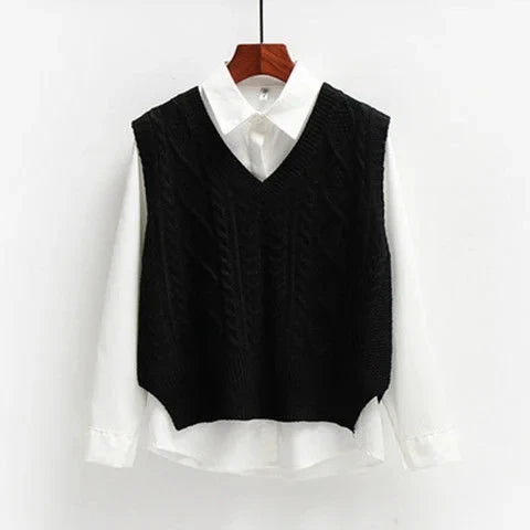 WW | Women's Cable Knit Pullover Vest