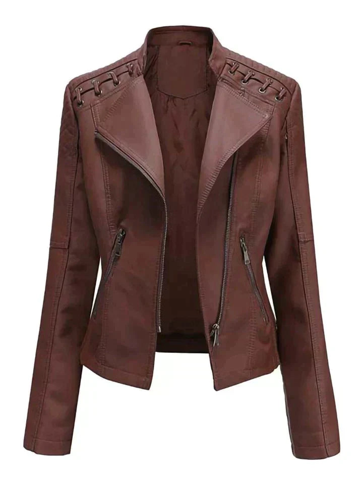 WW | Elegante Bikerjacke aus Leder