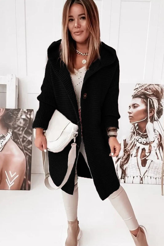 WW | Lässige Strickjacke mit Kapuze