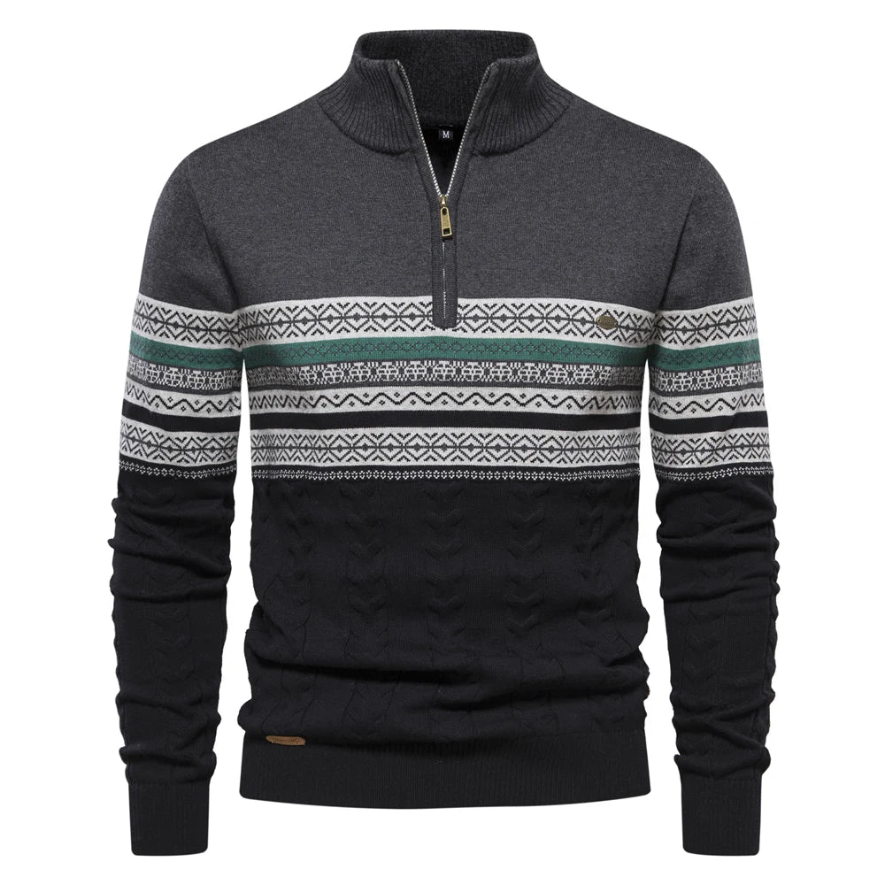 WW | Sweatshirt - Men's Retro-Pattern Sweatshirt with Comfortable and Unique Design