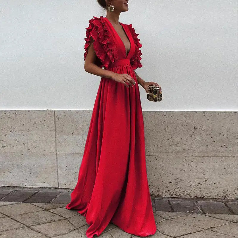 WW | Einfarbiges, locker geschnittenes Kleid für Frauen