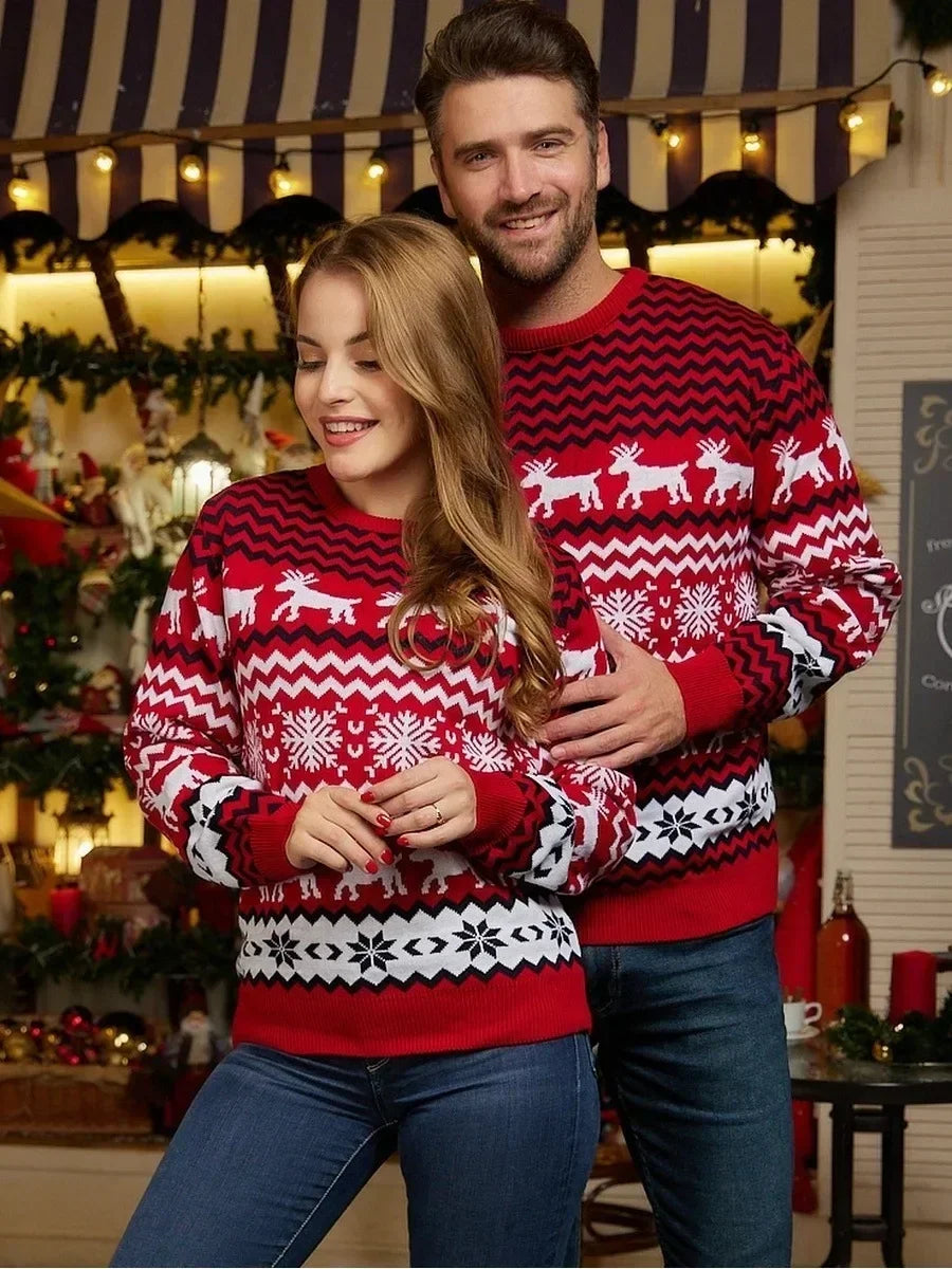 WW - Unisex Christmas Sweaters for Couples in Winter Style