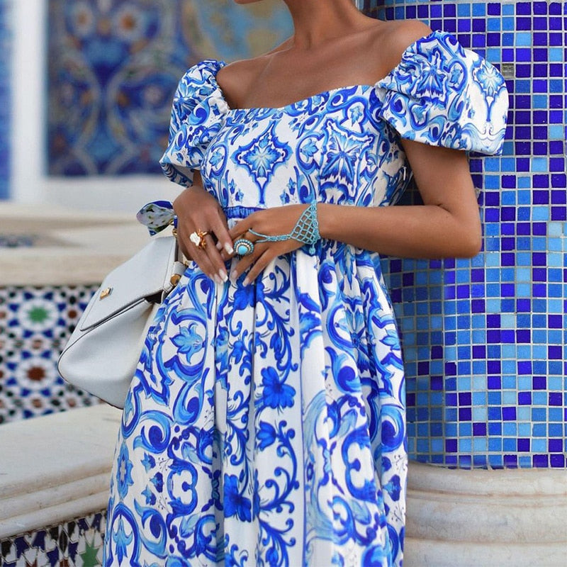 WW - Elegantes Retro Maxikleid