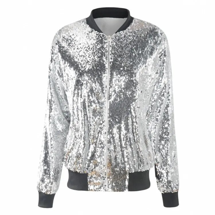 WW | Sequin bomber jacket