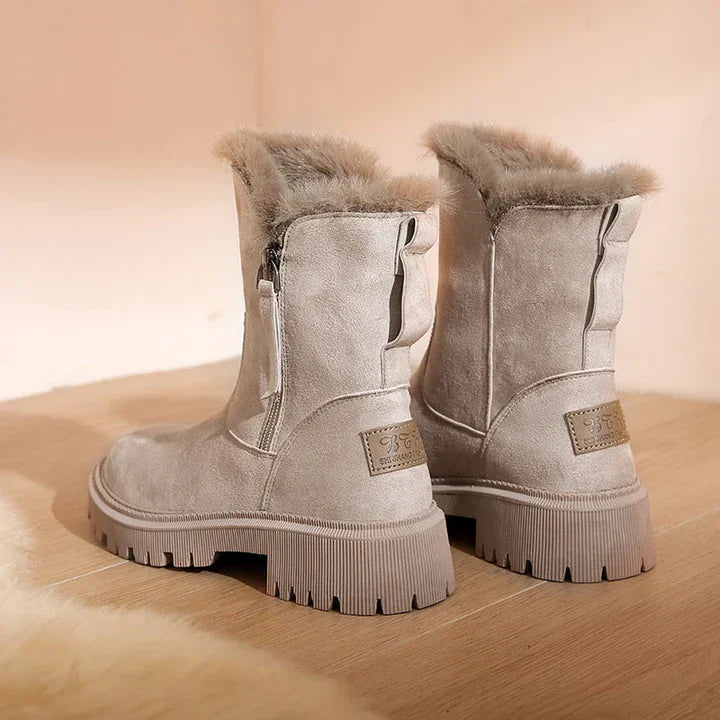 WW | Winter Boots With Zip And Wool For Women - Perfect For Winter Adventures