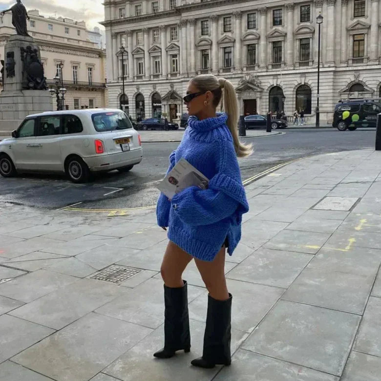 WW | Oversized Sweatshirt Mit Rollkragen