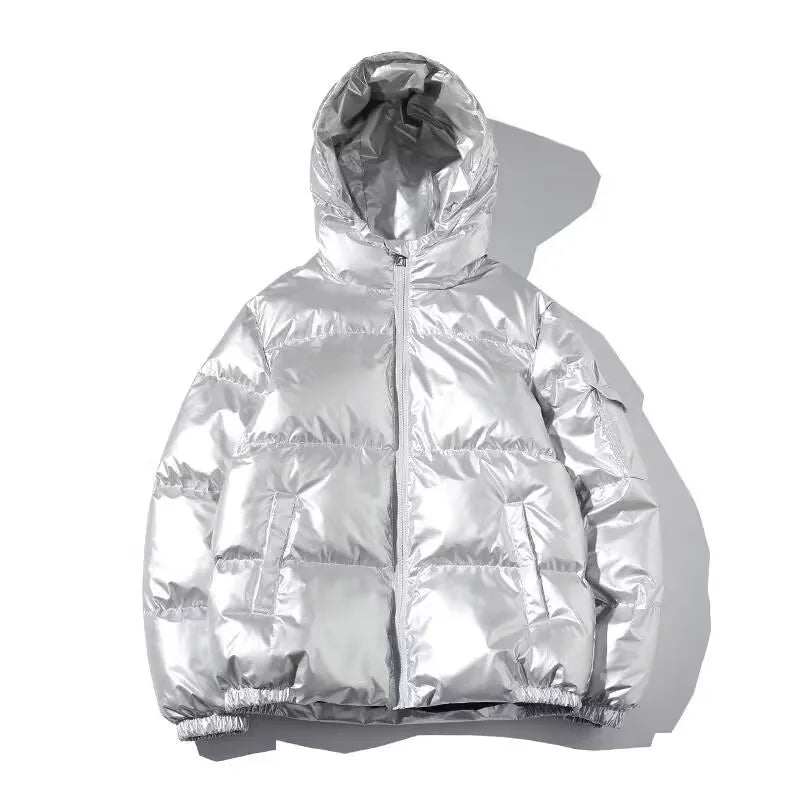 WW | Wasserdichte, dick gepolsterte Jacke mit Kapuze für Frauen