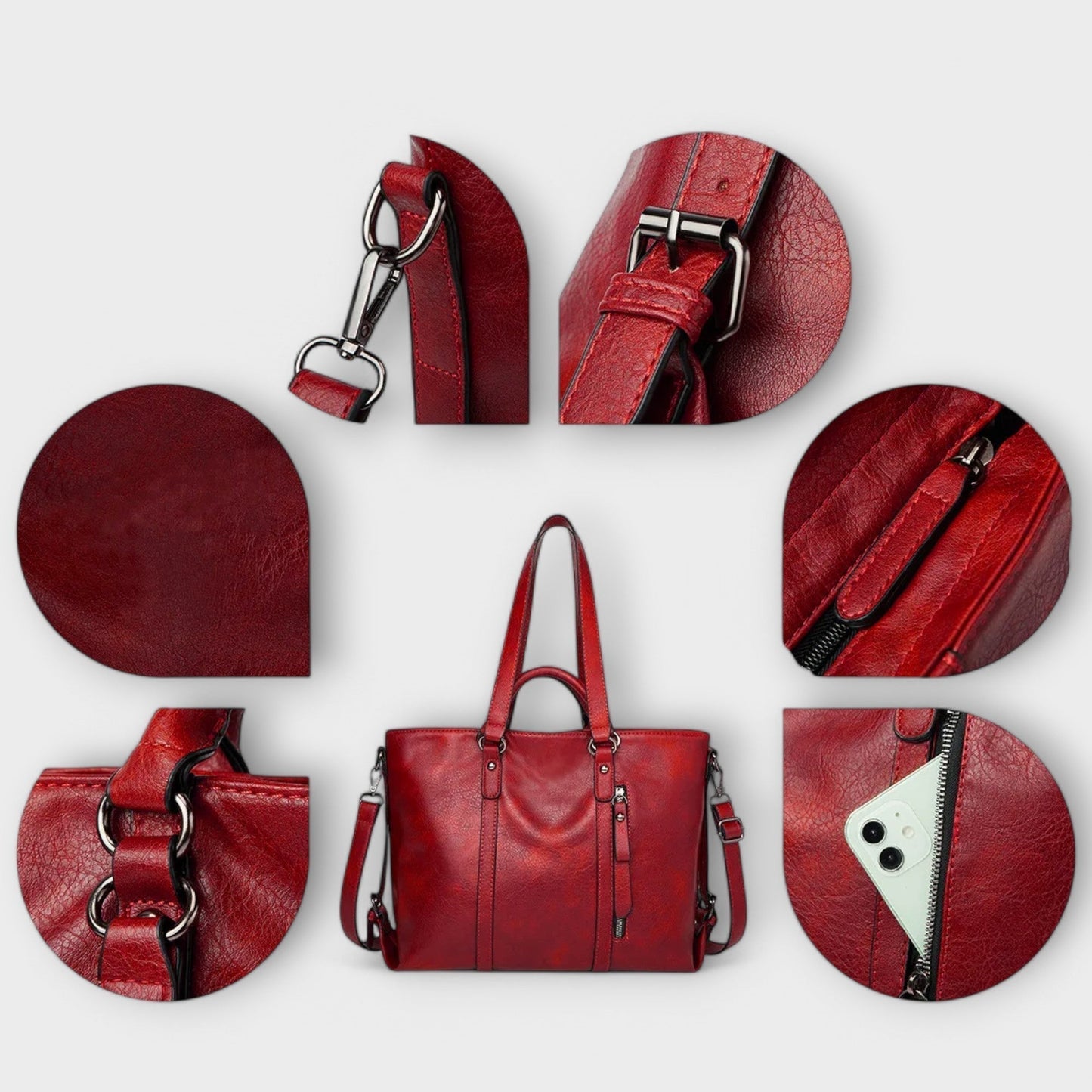 WW | Large Leather Handbag