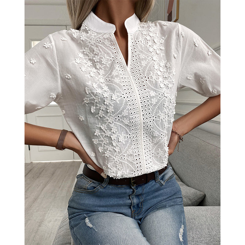 WW | Bestickte Bluse Für Damen