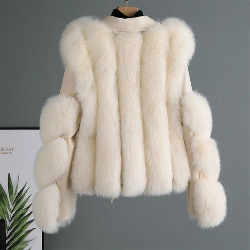 WW | Fell Bikerjacke - Luxuriöses Schichtungsstück - Gürteldesign - Winter Glam