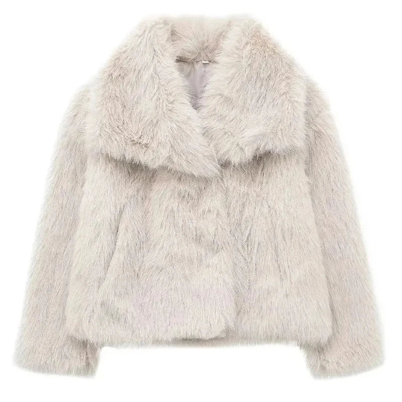 WW | Stylish Streetwear Fur Jacket