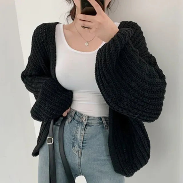 WW | Oversized chunky knit cardigan