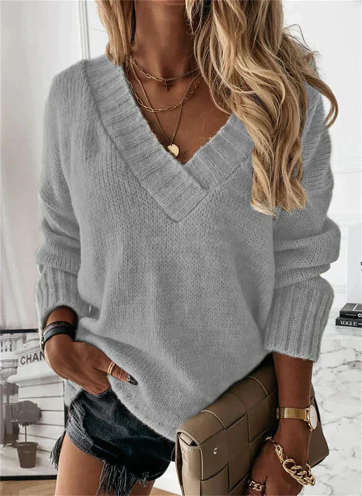 WW | Pullover mit V-Ausschnitt