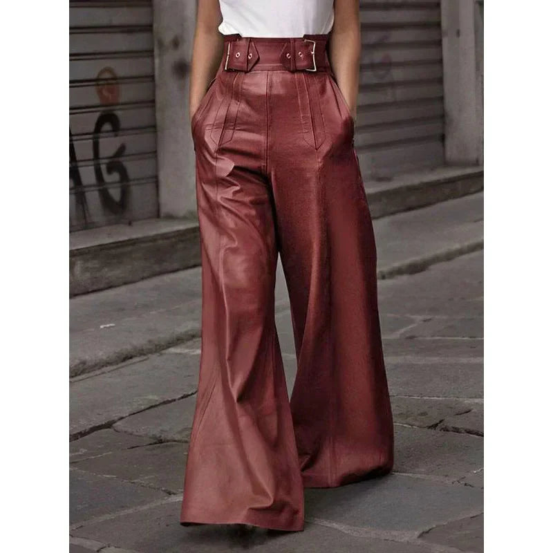 WW | High-waisted wide-leg trousers for streetwear