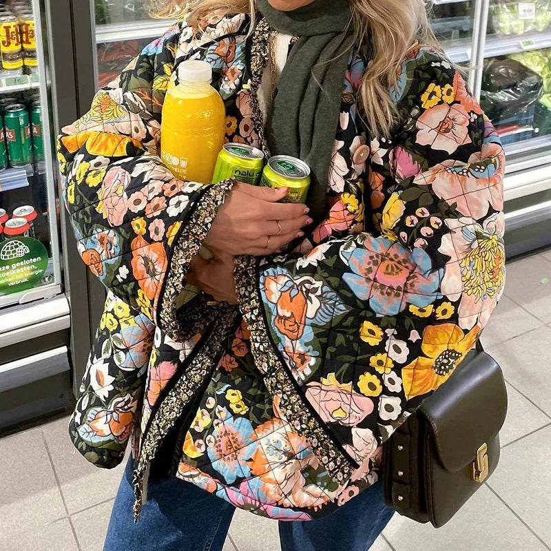 WW | Floral Quilted Coat