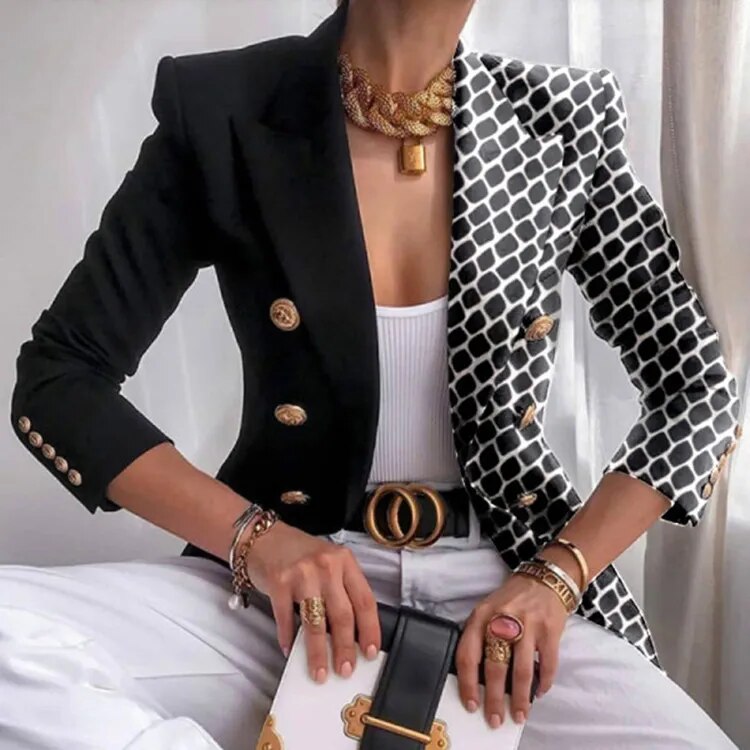 WW | Fitted Printed Blazer