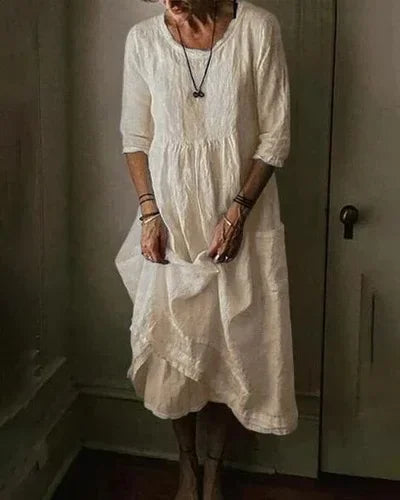 WW | Oversized Kleid aus Baumwollcanvas für Damen