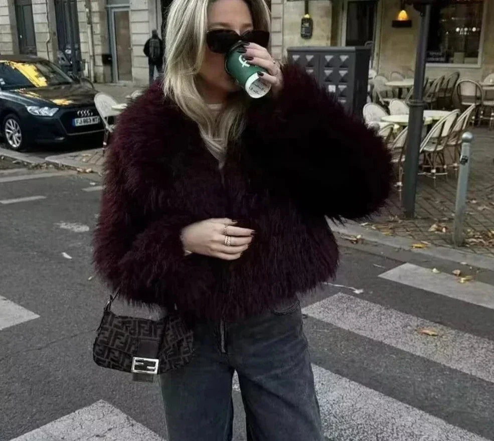 WW | Warm, Thick Fur Coat