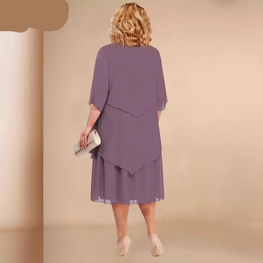 WW | Elegant Chiffon Layered Dress