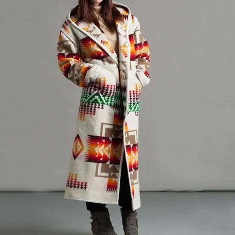 WW | Ethnic-style long coat