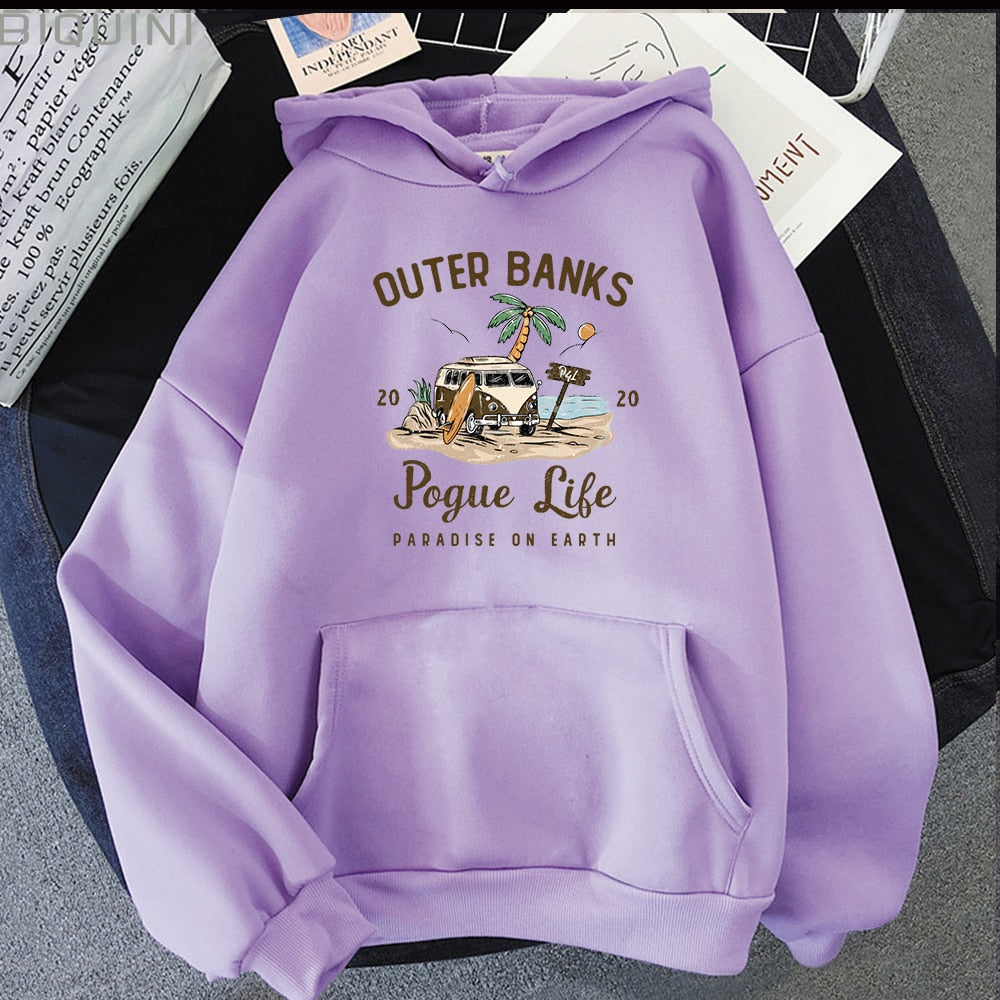 WW | Banks Pogue Life Hoody - Damen Hoodie mit ästhetischem Print - Kpop Style Streetwear