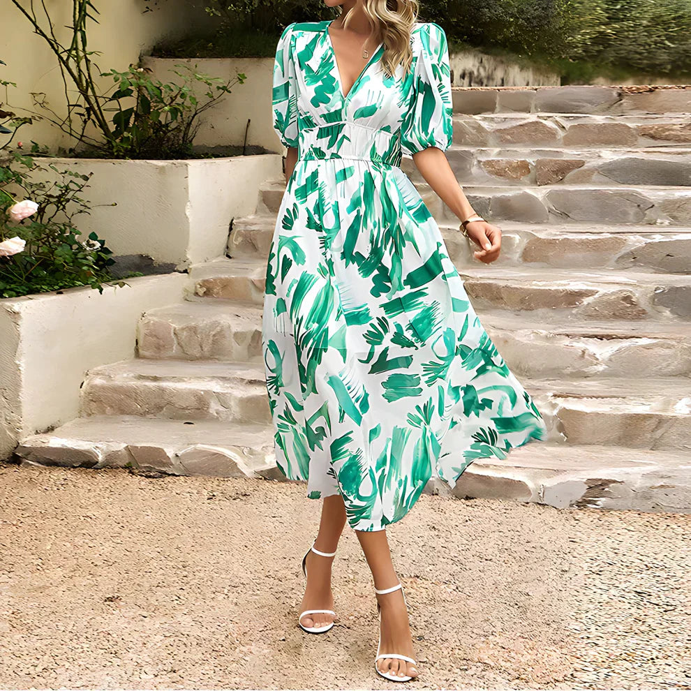 Constança – Patterned Midi Dress
