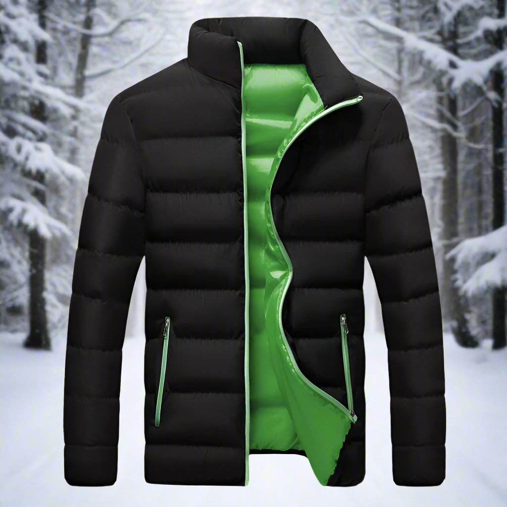 WW | Down Jacket Warm Insulation High Collar Zipper Pockets Comfortable Fit