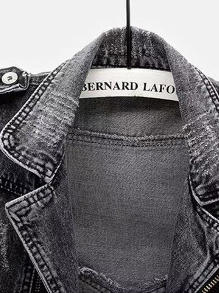 Jeans-Westen-Chic - Damen Denim-Weste mit Cowboy-Stil