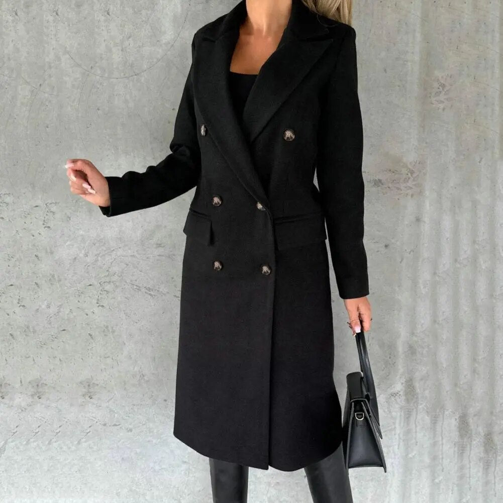 WW | Damen Winter Trenchcoat - Zweireihig