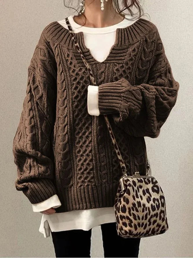 WW | Warm Retro Knit Sweater