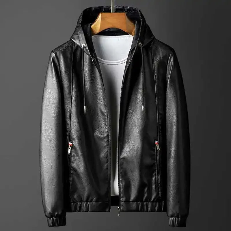 WW | Kapuzenlederjacke