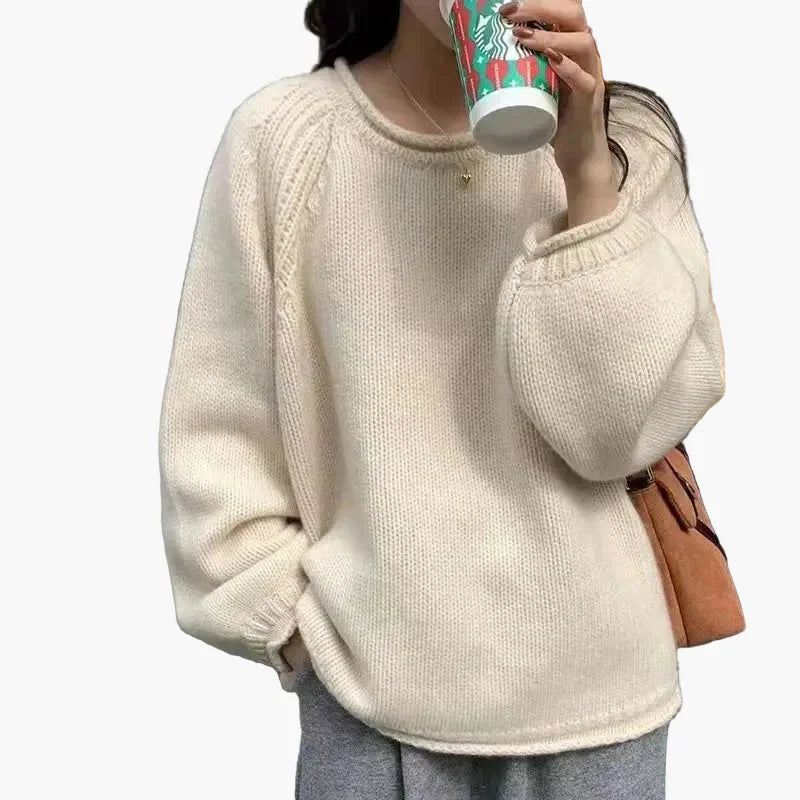 WW | French-Style Sweater - Loose Knit Pullover for Everyday & Leisure