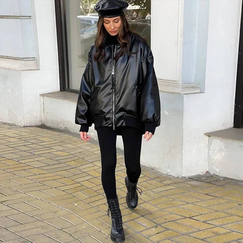 WW | casual motorcycle leather jacket