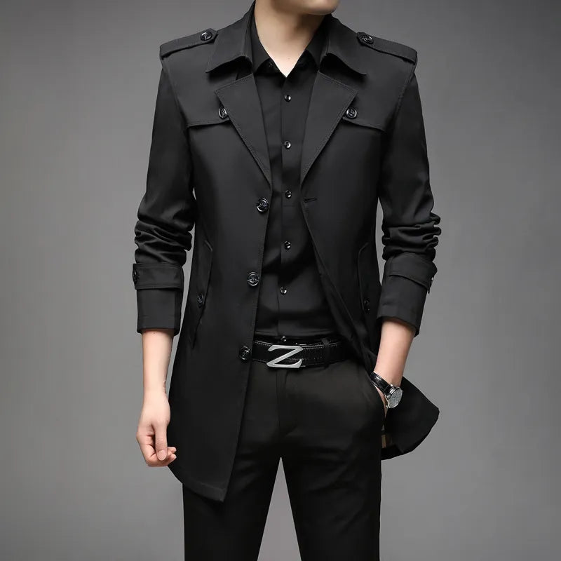 WW | elegant casual trench coat for men