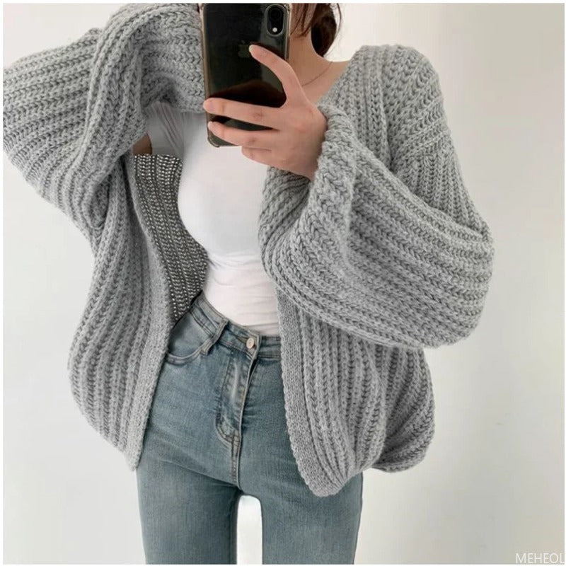 WW | Oversized chunky knit cardigan