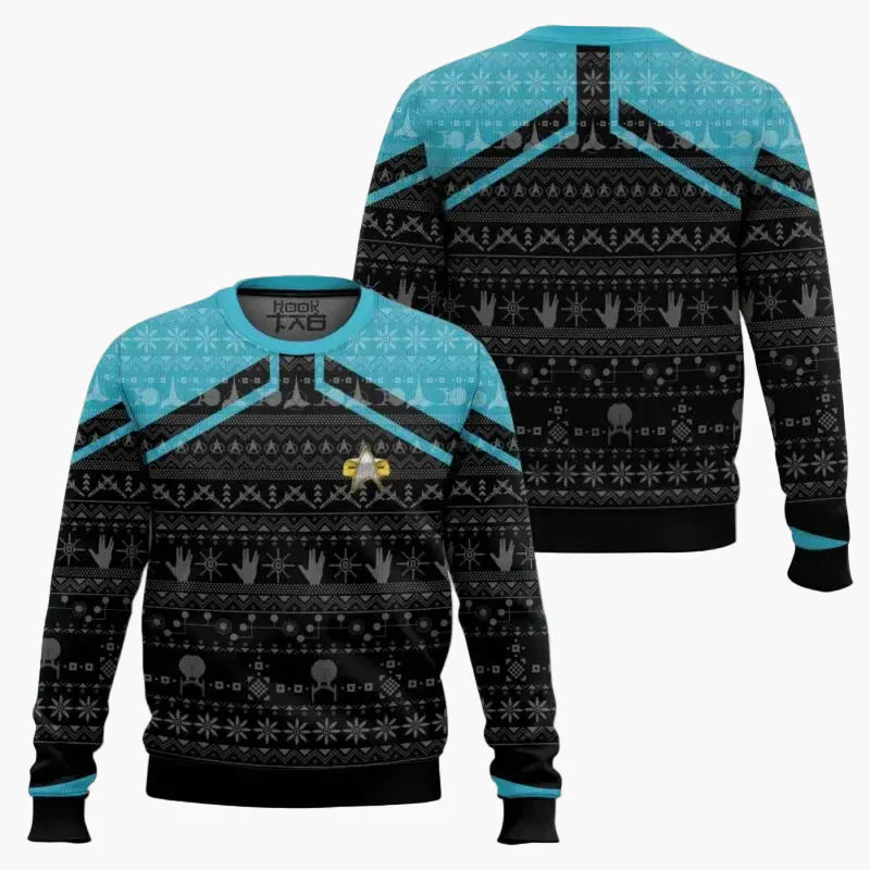 WW | Star Trek Pullover - Geek Christmas Sweatshirt for Fans, Winter Leisure
