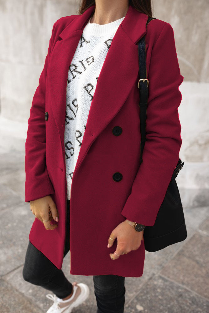 WW | Classic double-breasted coat