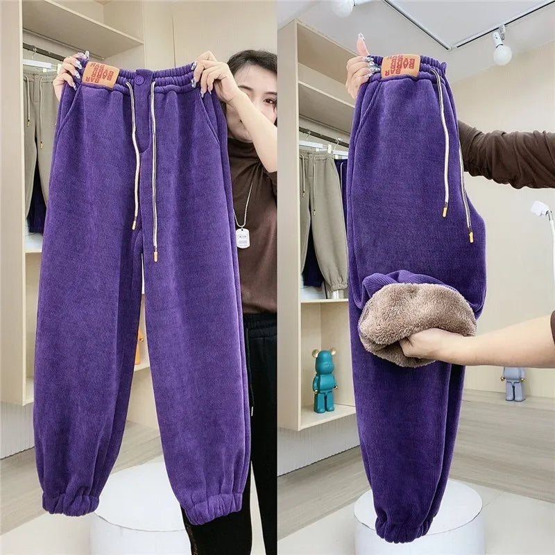 WW | Winter Jogging Pants - Warm Plush Lining & Casual Design