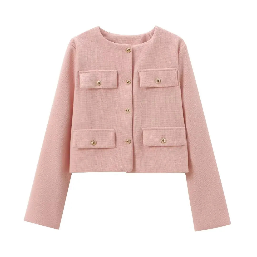 WW | Trendy Buttoned Short Blazer